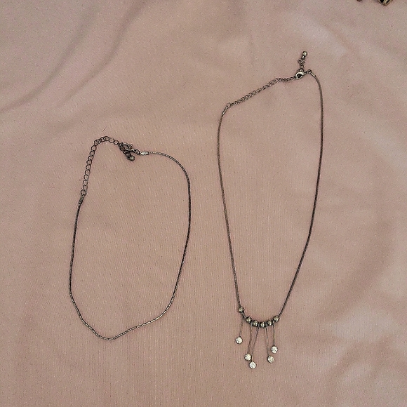 11pcs Set Necklaces & Earrings Claire's Icing Prom Rainbow Gold Silver Black - Picture 5 of 6